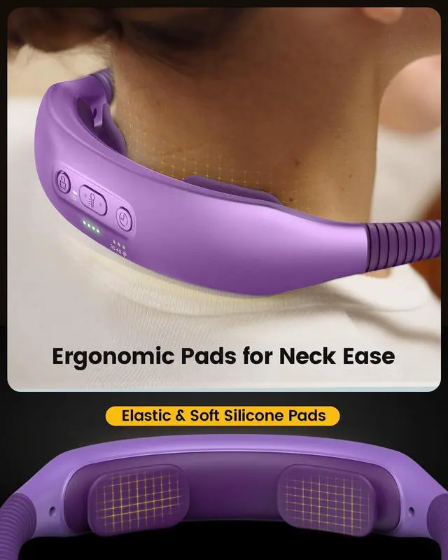 Alt view image 2 of 7 - Ergonomic Reading Light, 1600mAh Rechargeable Book Light for 100 Hrs - 3 Colors & 5 Brightness, Neck Light with Timers, Sleep Aid & Travel Lock, Perfect for Reading, Knitting & Craft
