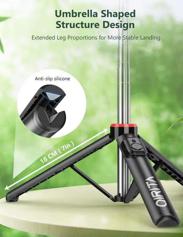 Alt view image 2 of 7 - 52" Selfie Stick Tripod with Remote, 3 in 1 Portable Selfie Stick & Phone Tripod Stand with Phone Holder, Cell Phone Tripod for Group Selfies/Live Streaming/Video Recording, for iPhone/Android