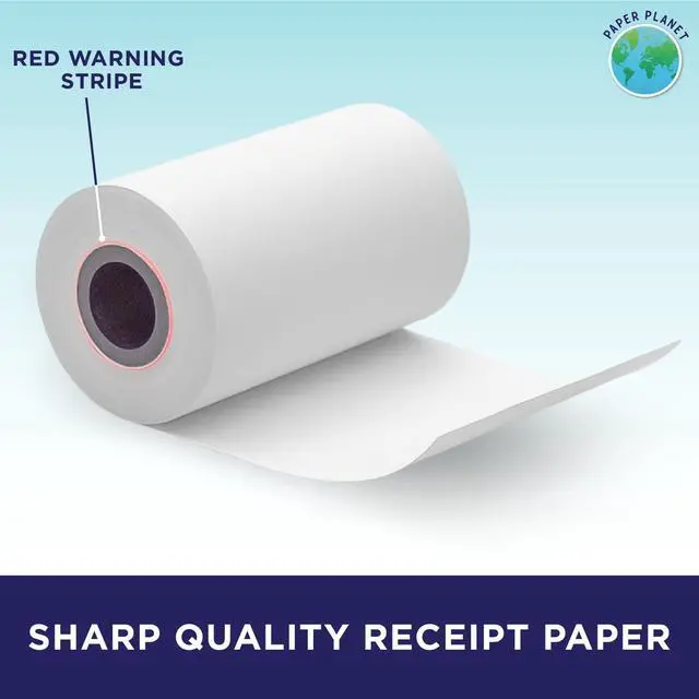 Alt view image 4 of 7 - Thermal Receipt Paper for Dejavoo Terminal by Paper Planet | 30 Rolls | P1, P3, P8, QD1, QD2, QD4, Z8, Z9, Z11