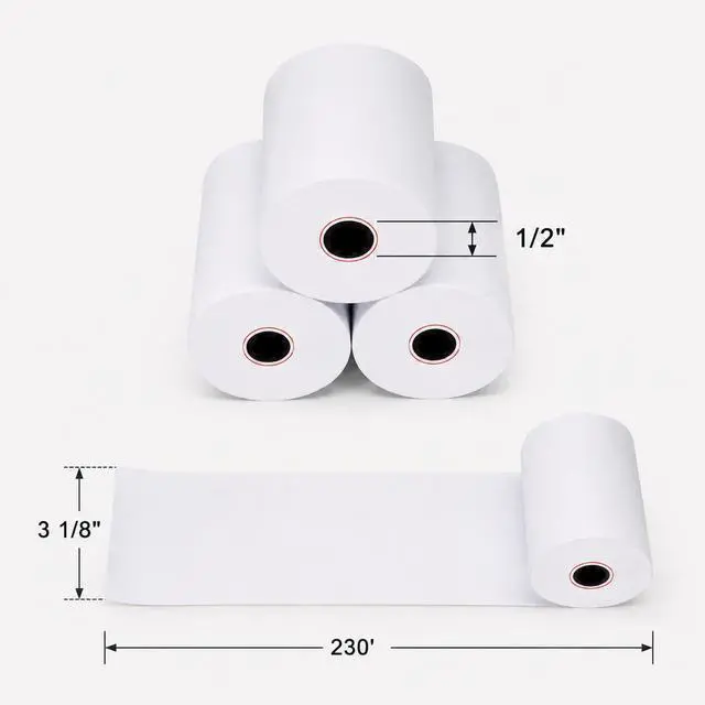 Alt view image 5 of 6 - Thermal Receipt Paper Rolls 3-1/8 x 230ft, 10 rolls