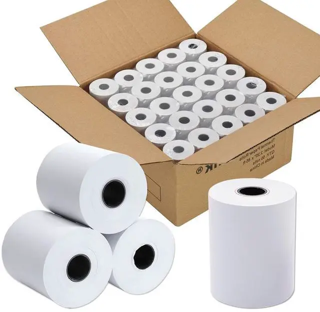 Alt view image 7 of 7 - 2 1/4" x 85' Thermal Paper Receipt Rolls, POS/Cash Register Receipt Paper, Fits All Credit Card Terminals (50 Rolls)