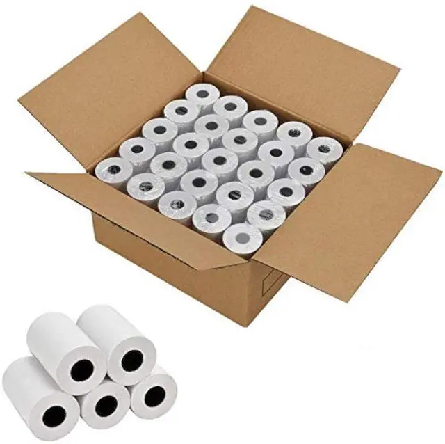 Main image of Thermal Paper 2 1/4 inch x 50 feet, Cash Register POS Receipt Paper for Credit Card Machine (50 Rolls)
