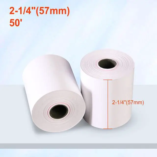 Alt view image 3 of 7 - 2 1/4" x 85' Thermal Paper Receipt Rolls, POS/Cash Register Receipt Paper, Fits All Credit Card Terminals (50 Rolls)