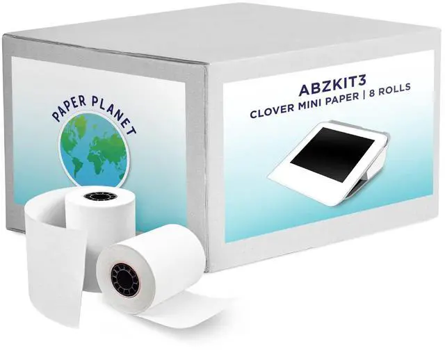 Main image of Thermal Paper for Clover Mini by Paper Planet | C200, C300, C301, C302, C305 | 8 Rolls