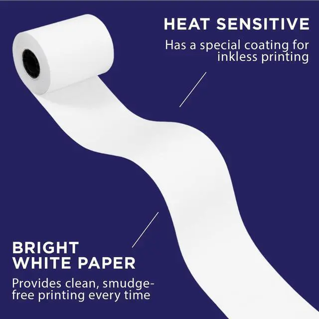 Alt view image 6 of 7 - Thermal Paper for Clover Mini by Paper Planet | C200, C300, C301, C302, C305 | 8 Rolls