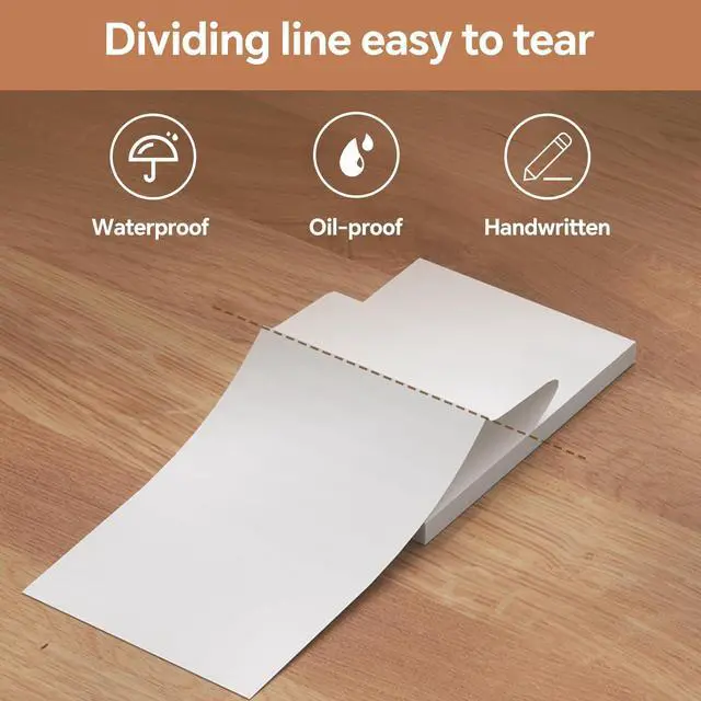 Alt view image 3 of 7 - 200 Sheets Folding Thermal Paper, US Letter 8.5 x 11 InchT hermal Papers, MT610PRO & MT888 Thermal Paper,Compatible with iDPRT/HPRT/PRT Portable Printer,Continual Feeding Folded Printing Paper