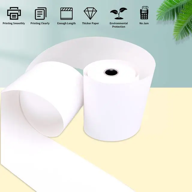 Alt view image 3 of 5 - 2-1/4" X 85' Thermal Paper Rolls for Credit Card -2.25 x 85 ft Thermal Paper Rolls, 58mm Cash Register Rolls - Premium Register Tape Pos Thermal Printer Paper (5 Rolls)