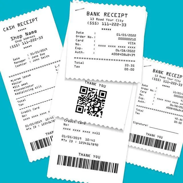 Alt view image 7 of 7 - Thermal Receipt Paper Rolls, 3-1/8" x 119', 10 Rolls per Case, Crisp, Clear Images, Red End-of-Warning Signal, POS/Cash Register Paper