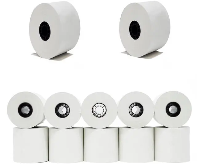 Main image of 44mm Thermal Paper Rolls (10 Rolls) 1 3/4" x 230' feet for Sharp Cash Register Tape.