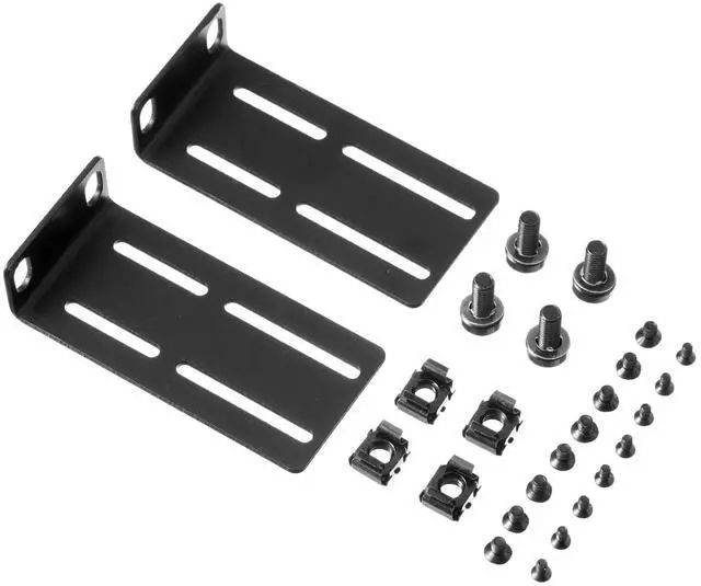 Main image of Rack Mount Kit Universal Adjustable 19 Inch Rack Ears for HP/ProCurve/Aruba/OfficeConnect/HPE and Other Switches