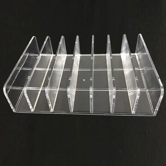 Alt view image 3 of 6 - Clear Acrylic DVD/CD Storage Box CD Holder - CD Tray Holds up to 14 CD Cases for Media Shelf Storage and Organization for Countertop/Kitchen/Bathroom/Cabinet.