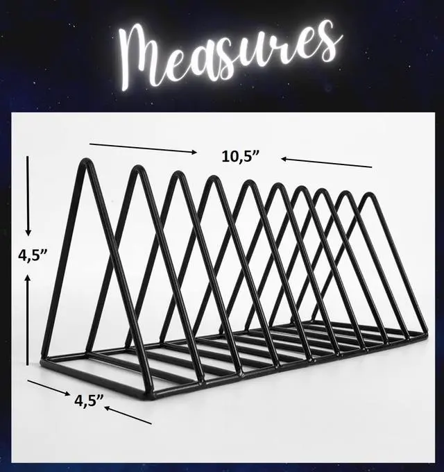 Alt view image 7 of 7 - CD Storage Rack Organizer Stand - Compact Disc Holder Display Shelf for CDs, DVDs and Video Games, Holds 18 Jewel Cases - Practical and Functional Wire Metal CD Case Holder (Black, 1)