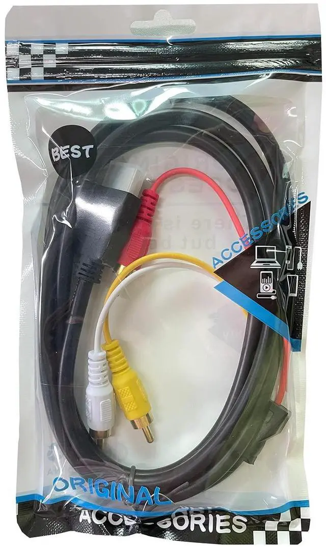 Alt view image 7 of 7 - HDMI to RCA Cable, 1080P 5ft/1.5m HDMI Male to 3-RCA Video Audio AV Cable Connector Adapter Transmitter for TV HDTV DVD (NO Signal Conversion Function)