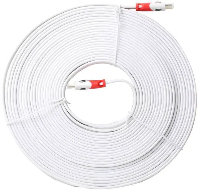 Alt view image 2 of 7 - Flat High Speed HDMI Cable (40 Feet) Support 4K 2160P,3D,1080P,Audio Return Channel