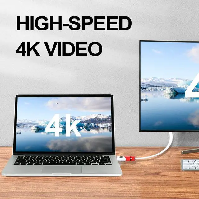 Alt view image 4 of 7 - Flat High Speed HDMI Cable (40 Feet) Support 4K 2160P,3D,1080P,Audio Return Channel