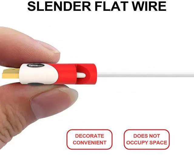 Alt view image 6 of 7 - Flat High Speed HDMI Cable (40 Feet) Support 4K 2160P,3D,1080P,Audio Return Channel