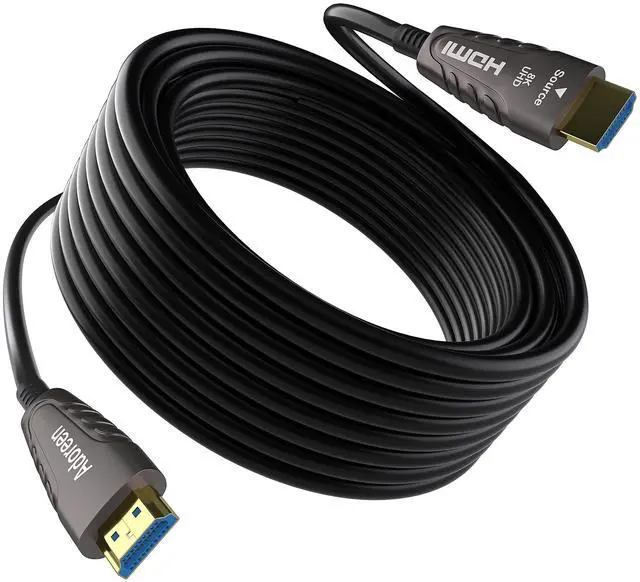Main image of 8K Fiber Optic HDMI 2.1 Cable 40 Feet, Active Optical HDMI Cord for 8K@60Hz 4K@120Hz 2K@240Hz Dynamic HDR eARC HDCP2.2&2.3 4:4:4 3D,Compatible PS5/PS4,Ultra HD TV(12.2m)