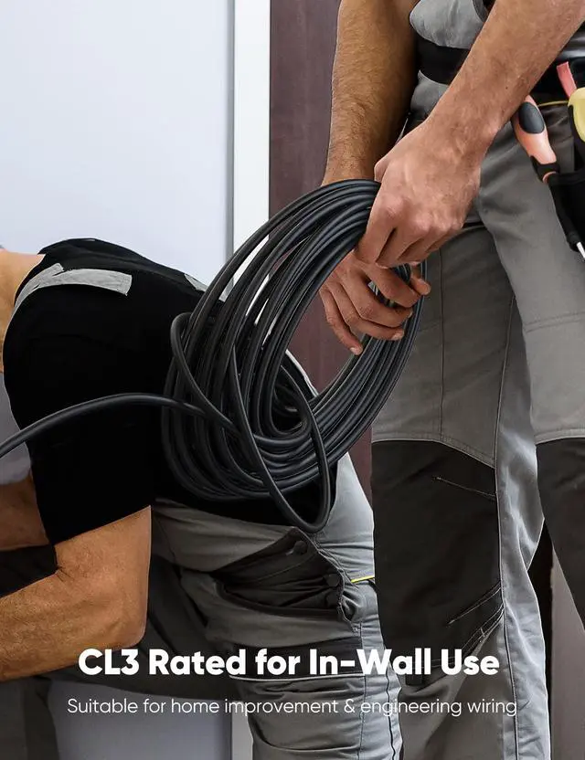Alt view image 6 of 7 - 4K Long HDMI Cable 40ft/12M, in-Wall CL3 Rated HDMI Cable 2.0 Support (HDR10 8/10bit 18Gbps HDCP2.2 ARC) High Speed HD Shielded Cord Compatible with TV, Laptop, PC, HDTV