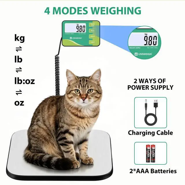 Alt view image 5 of 7 - Shipping Scale,440LB/1oz Digital Postal Scale with Hold/Tare Function,Heavy Duty Scale for Postage,Parcel,Industrial,Luggage,Warehouse,Home with Large Platform,Commercial Weight with Battery