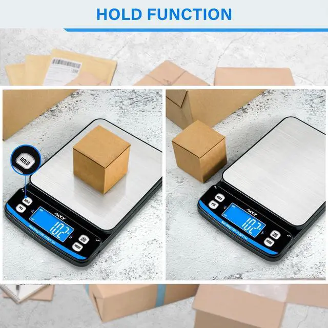 Alt view image 5 of 7 - 110lb Postal Scale High Precision Shipping Scale with Tare, Count, and Hold Functions, 5 Units, Dual Power Options, Perfect for Mailing, Packages, and Letters, with a Tape