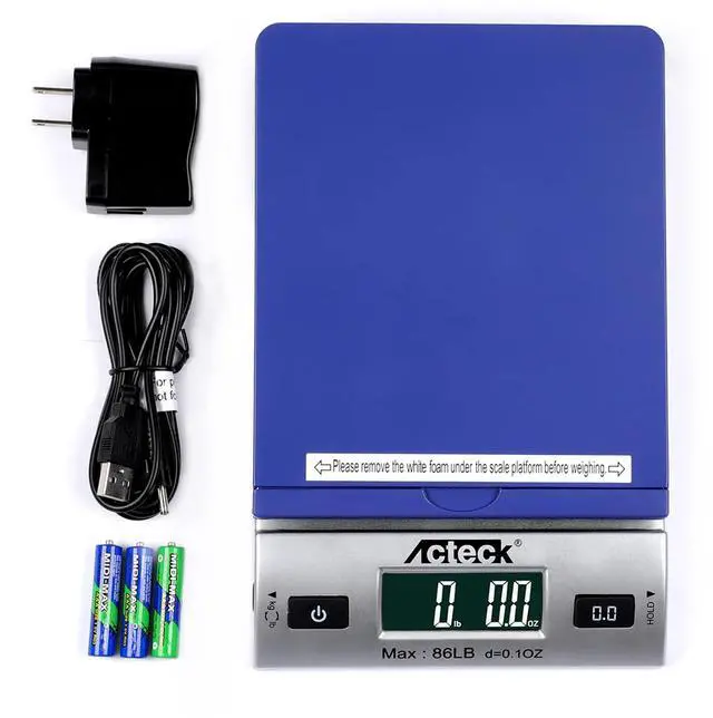 Main image of High Accuracy 86LBx0.1OZ Digital Shipping Scale, Postal Scale and Mail Scale (86LB Blue)
