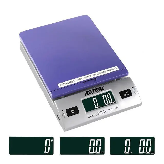Alt view image 3 of 6 - High Accuracy 86LBx0.1OZ Digital Shipping Scale, Postal Scale and Mail Scale (86LB Blue)