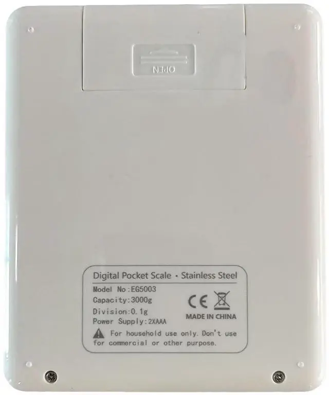 Alt view image 2 of 7 - 3000g Digital Touch Pocket Scale 0.01oz Resolution 2 AAA Batteries Included