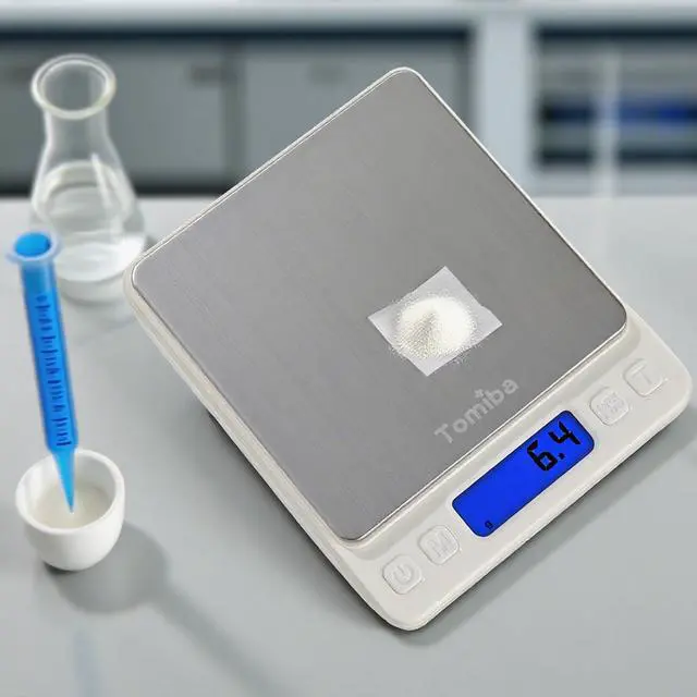 Alt view image 6 of 7 - 3000g Digital Touch Pocket Scale 0.01oz Resolution 2 AAA Batteries Included