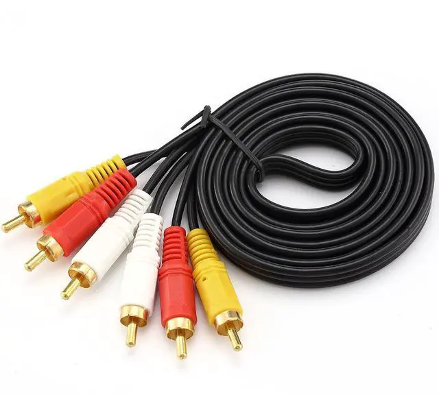 Alt view image 7 of 7 - 4 Way 4 in 1 Out Audio Video AV RCA Switch Game Selector Box Splitter