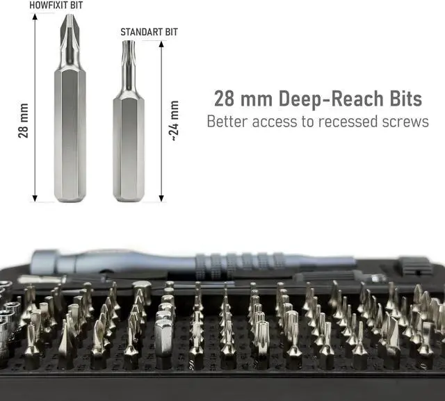Alt view image 5 of 7 - PRO MAX 106-in-1 Precision Screwdriver Set for iPhone, Smartphone, MacBook, Laptop, Tablet, Camera, Switch, PS5, Xbox, Game Console & Controller Repair