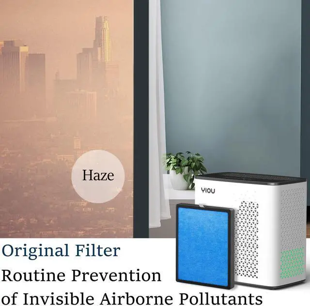 Alt view image 5 of 7 - Air Purifiers for Home Large Room up to 547 ft², H13 True HEPA Air Filter 20dB Air Cleaner Odor Eliminator for Allergies Smoke Dust Pollen, Black