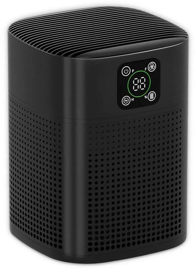 Main image of Air Purifiers for pets- H13 HEPA Air Purifier for home, Large Room, Coverage of 1095 sqft, Air purifiers with 360°Air Intake, 3 Fan Speeds, 3-Stage Filtration, 24db Sleep Mode, Black