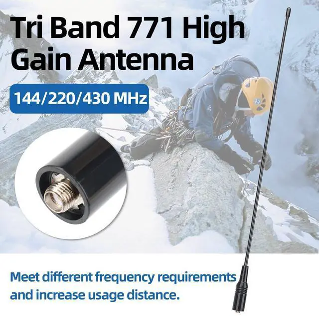 Alt view image 7 of 7 - Ham Radio Handheld Long Range 5RH PRO GPS 10W Walkie Talkies NOAA Weather Receiver Two Way Radio Rechargeable 3800mAh Battery with USB-C Charger Tri Band Antenna for Hunting Gear,2 Pack