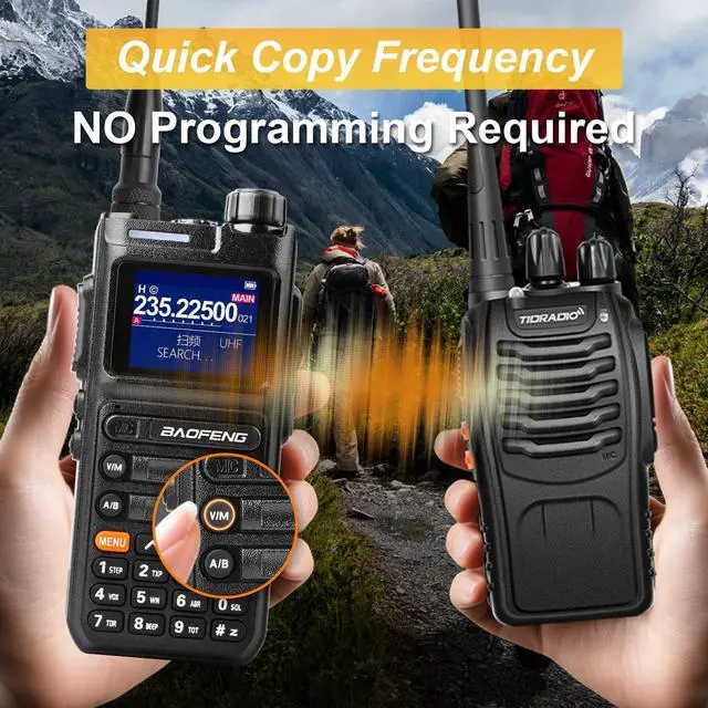 Alt view image 6 of 7 - Radio Ham Radio Handheld 10W Long Range Radio UV-26 (5RM New Ver), 5RM Walkie Talkies NOAA Receiver, Emergency Two Way Radios,USB-C Charging for Survival Gear Hunting Camping-2Pack