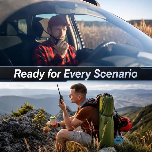 Alt view image 7 of 7 - UV-5R Dual Band Two Way Radio, Upgraded Type-C Direct Charging for Power Bank & Car Support, High Power Long Range Handheld Transceiver for Hiking & Emergency
