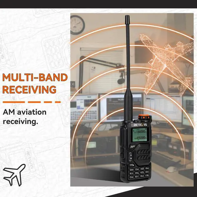 Alt view image 2 of 7 - RA79 (Upgrade for UV 5R 3rd) Ham Radio, Dual Band Two Way Radio, Support Chirp, NOAA, Portable Handheld AM/FM Radio, Emergency Walkie Talkies with USB-C Charging for Beginner, Survival