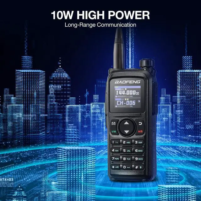 Alt view image 4 of 7 - UV-28 Plus Ham Radio Handheld with GPS & APP Programming, 10W Long Range Walkie Talkie Dual Band Two Way Radio, FM AM AIR NOAA Receiver with Frequency Copy, 1000CHs, 2200mAh Battery USB-C Port