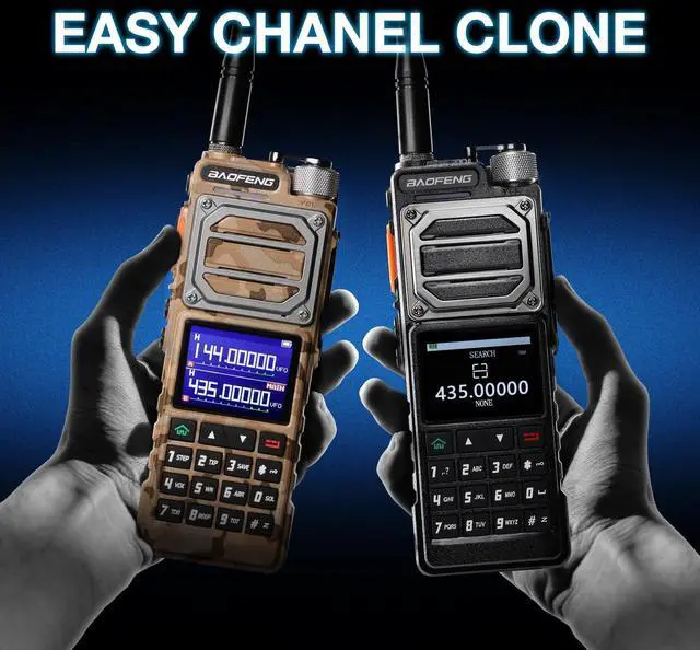 Alt view image 6 of 7 - UV-25 PLUS 10W GPS Ham Radio Handheld, Long Range Two Way Radio AM FM NOAA Receiver with 5200mAh Battery USB-C Port, 2" Screen, 1000CH, Fall Detection Alert, Tactical Walkie Talkie for Outdoor