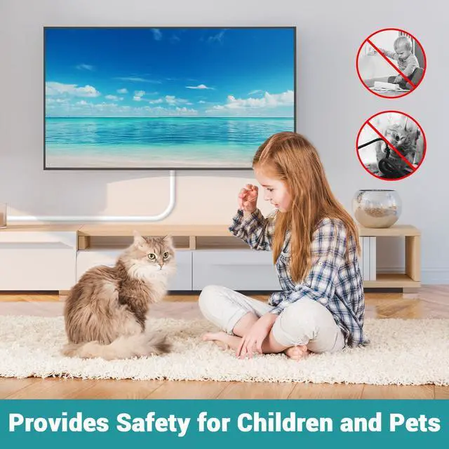 Alt view image 6 of 6 - 157 Inch Self-Adhesive TV Cable Hider, Home Audio Flexible Wire Cord Management, RG6 Coaxial Cable Raceways, HDMI Cable Cord Hider, White (4m)