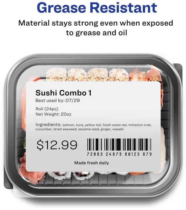 Alt view image 5 of 7 - Direct Thermal Shipping Labels, 4" x 6", White, Comparable to DYMO 1744907, 1 Roll of Labels, 220 Total (4156)