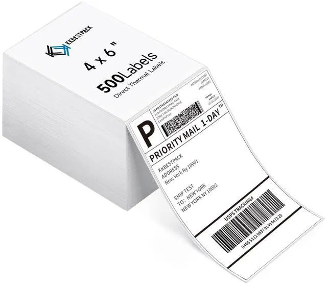 Main image of Fan Fold 4x6 Direct Thermal Shipping Labels (500 Labels)