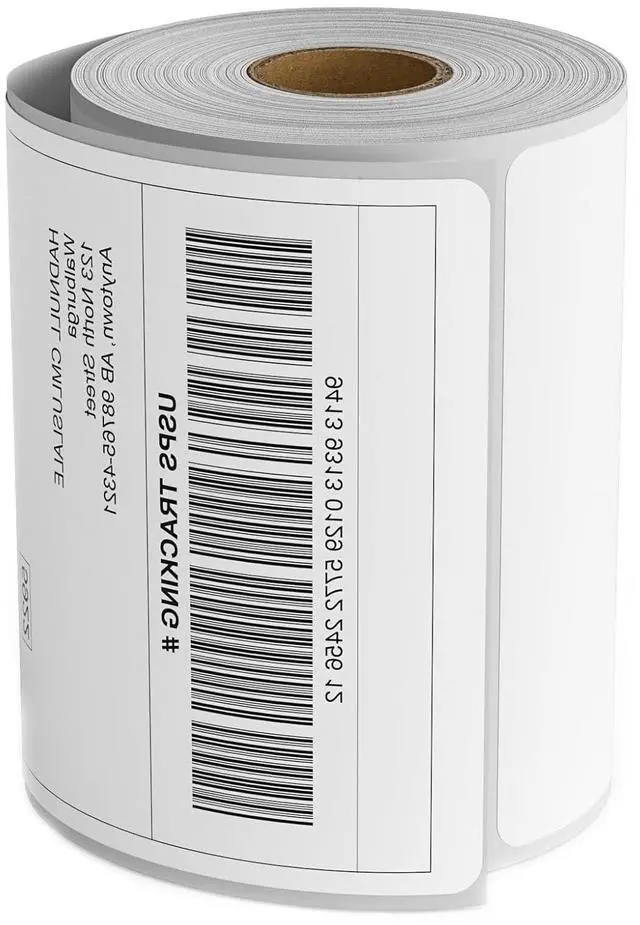Main image of 4"x 6" Direct Thermal Shipping Labels, 1" Core, Perforated, 250 Labels per Roll, Thermal Printer Labels 4x6