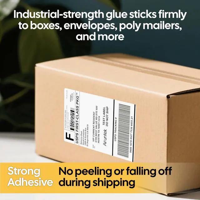 Alt view image 4 of 7 - 4x6 Thermal Labels, 500 Fanfold Labels, Perforated & Strong Adhesive, Compatible with Direct Thermal Printers for USPS UPS FedEx DHL Address Shipping Label
