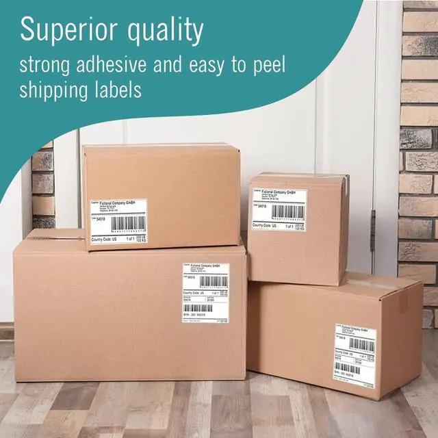 Alt view image 6 of 7 - 4X6 Thermal Labels, Shipping Labels Strong Adhesive, Thermal Label 4X6 for Printer, 10 Rolls 250 Label/Roll Compatible with Rollo, Zebra Desktop Printers