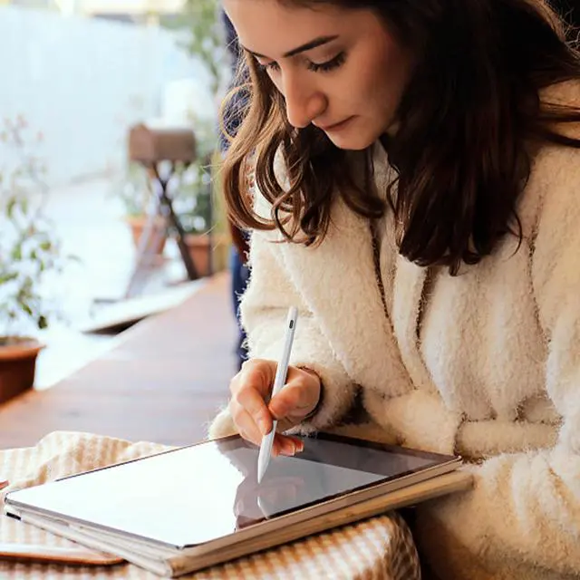 Alt view image 7 of 7 - Stylus Pen for Apple Pencil Tilt Sensitivity Palm Rejection for iPad A16 11th 10th 9th 8th 7th 6th Generation, iPad Air M3 M2 3rd 4th 5th Gen, iPad Pro 11 12.9 13 inch M4, iPad mini A17 7 6 5 (White)