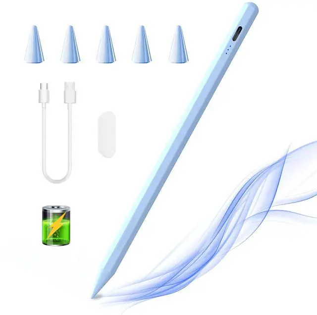 Main image of Stylus Pen for iPad 6th-11th Generation,Fast Charge Apple iPad Stylus Pencil with Palm Rejection,Compatible with 2018-2025 i Pad 6/7/8/9/10/11 Gen, Pro 13"/12.9"/11"/M4, Air 3/4/5/M2, Mini 5/6