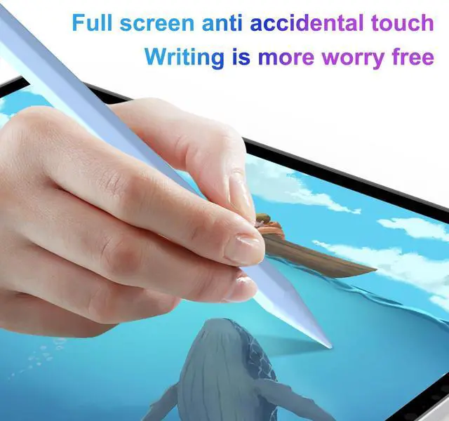 Alt view image 5 of 7 - Stylus Pen for iPad 6th-11th Generation,Fast Charge Apple iPad Stylus Pencil with Palm Rejection,Compatible with 2018-2025 i Pad 6/7/8/9/10/11 Gen, Pro 13"/12.9"/11"/M4, Air 3/4/5/M2, Mini 5/6