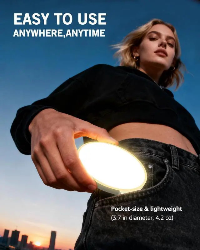 Alt view image 7 of 7 - 3 Color Soft Selfie Light Phone Light with Clip, Portable Edge-lit Ring Light, Rechargeable Video Conference Lighting for iPhone/Selfies/Makeup/Live Streaming/TikTok/Vlog/Zoom/Video Calls