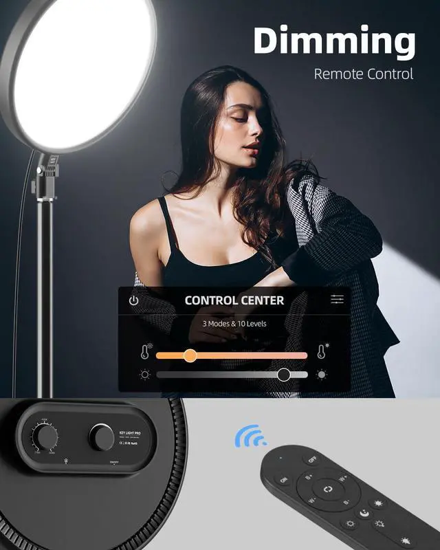 Alt view image 4 of 7 - Large Ring Light with 79" Stand, 6500K Full-Screen Selfie Ring Light with Stand and Phone Holder, Professional Big Ring Light for TikTok Light, Barber, Stream, Video, YouTube, Makeup, Photography