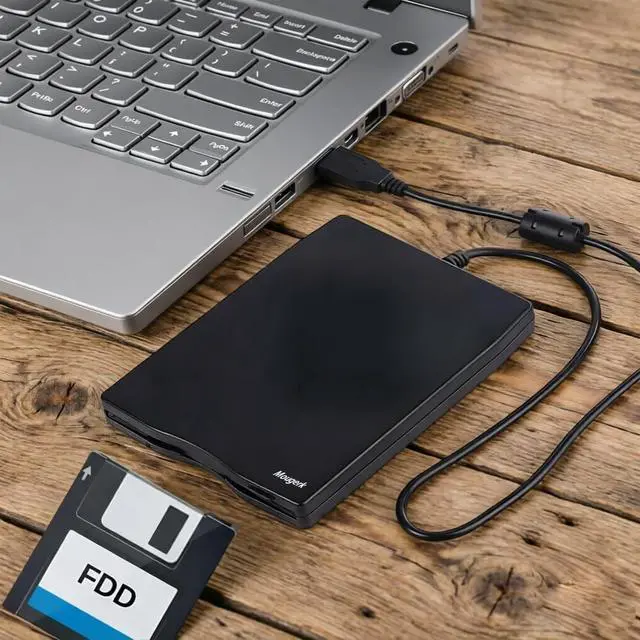 Alt view image 3 of 7 - Floppy Drive 3.5 External USB Floppy Diskette Drive for Laptops Desktops Notebooks (Black)